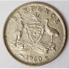 AUSTRALIA 1960 . SIXPENCE AUSTRALIA 1960 . SIXPENCE